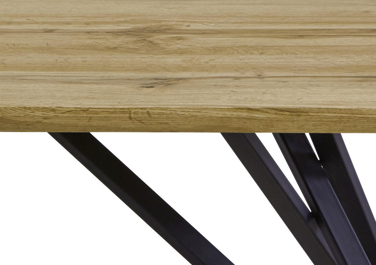 Dohányzóasztal Turin - fekete/tölgyfa, Modern, faalapú anyag/fém (110cm) - Mömax