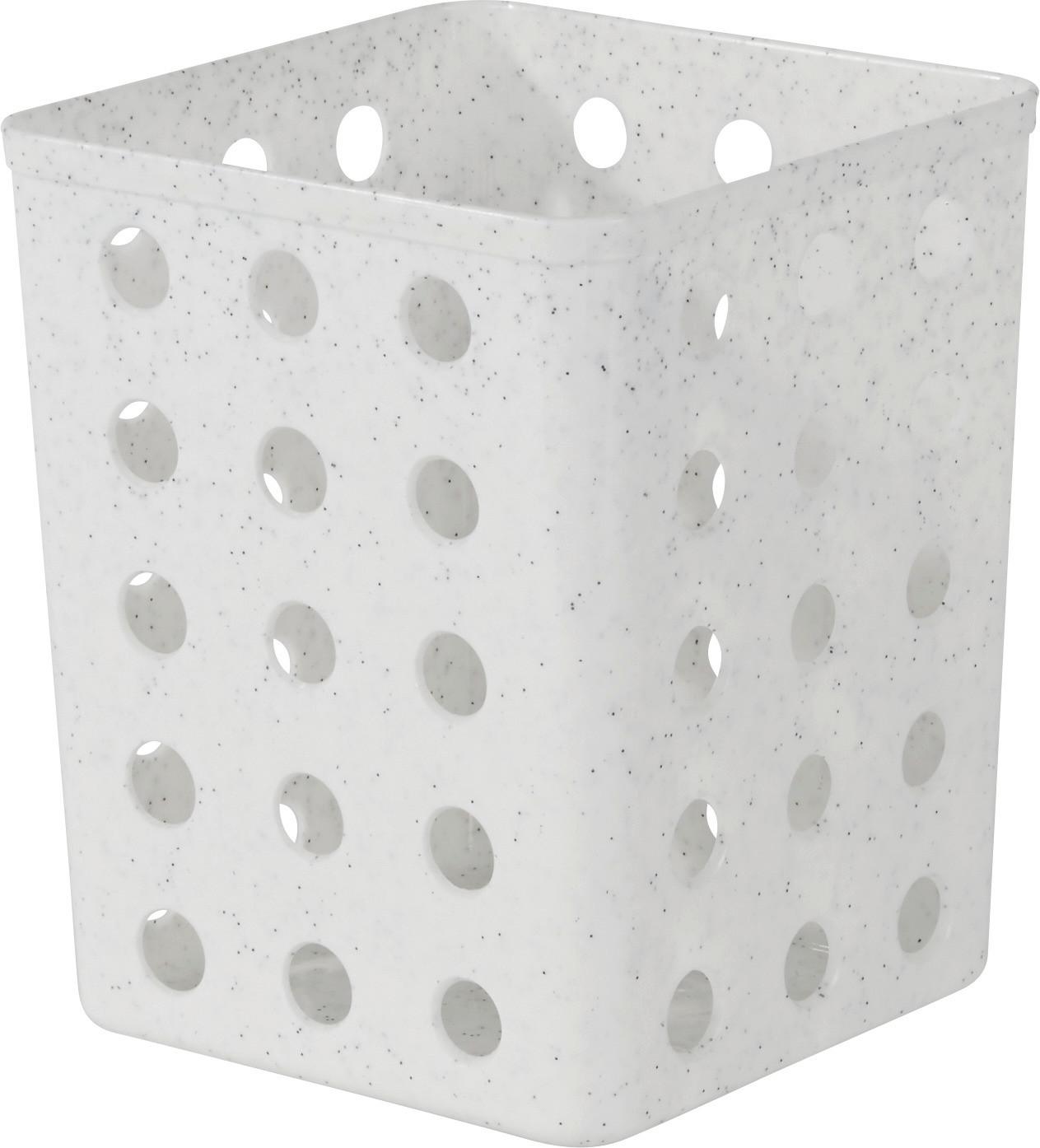Evőeszköztartó Műanyag - fehér/zöld, Konventionell, műanyag (12/14.3/12cm)