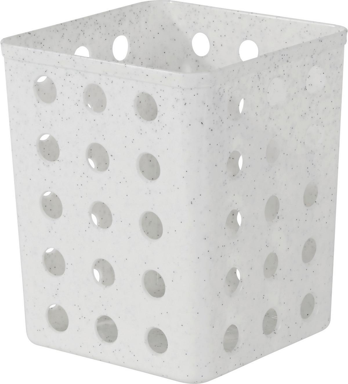 Besteckbox Aus Kunststoff Rosi Bxh: Ca. 12x14 Cm - Weiß/Grün, KONVENTIONELL, Kunststoff (12/14.3/12cm)