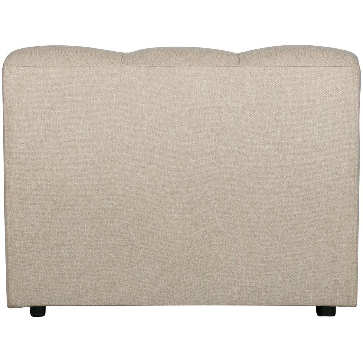 Sessel Pepper Sandfarben B: 100cm - Sandfarben/Schwarz, Design, Textil (100/79/92cm) - Livetastic