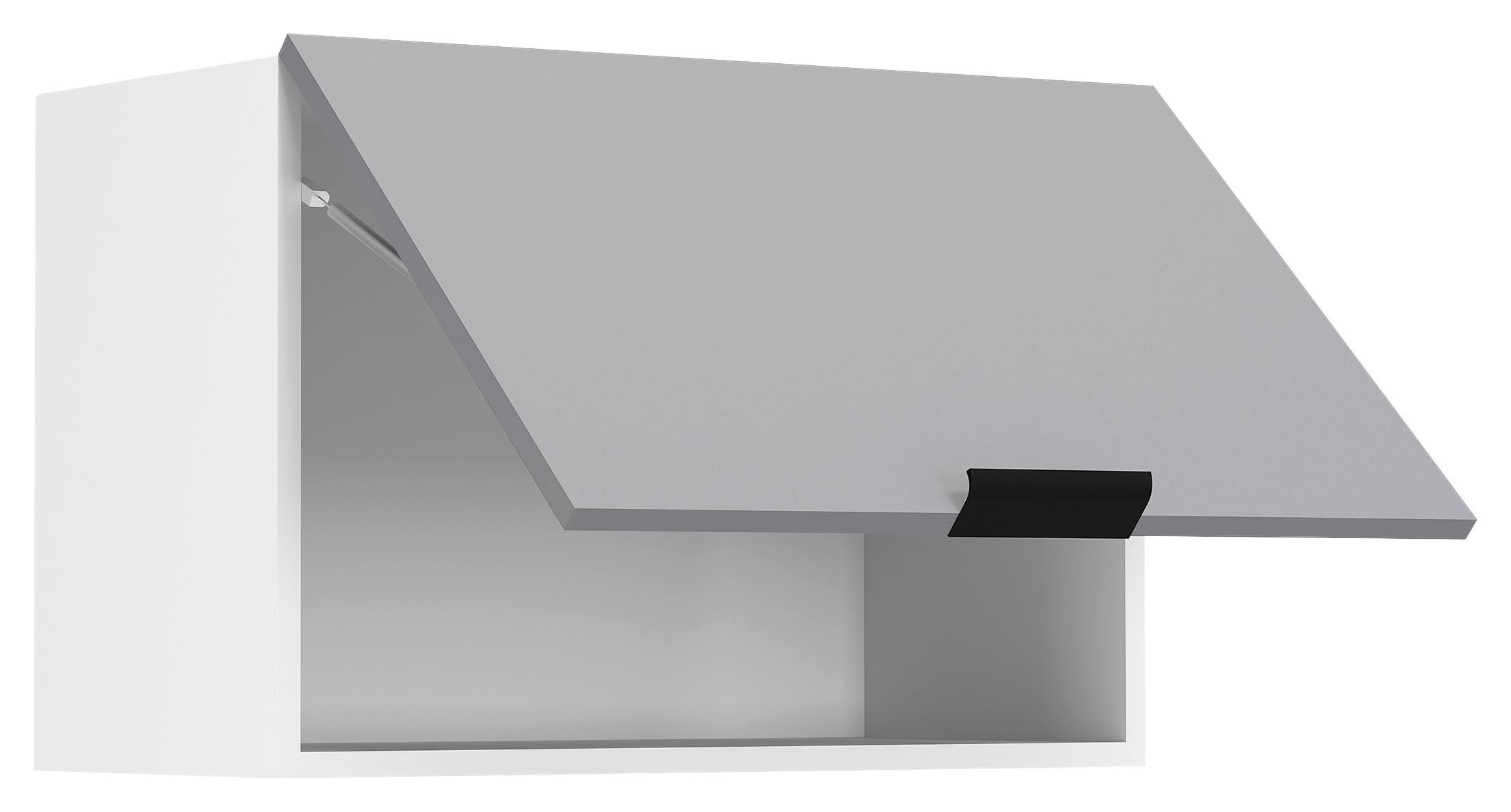 Küchenoberschrank Fasola Weiß/Anthrazit B: 60 cm - Anthrazit/Weiß, Trend, Holzwerkstoff/Kunststoff (60/40/31cm) - MID.YOU