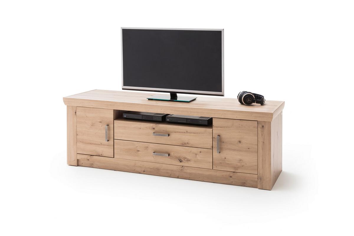 Tv-element Meran B: 180 Cm Eiche Dekor - Eichefarben, Design, Holzwerkstoff (180/60/55cm) - Livetastic