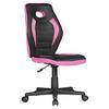 Otočná stolička pre dieťa Luan čierna/ružová - čierna/pink, Modern, textil/plast (63/91/63cm) - MID.YOU