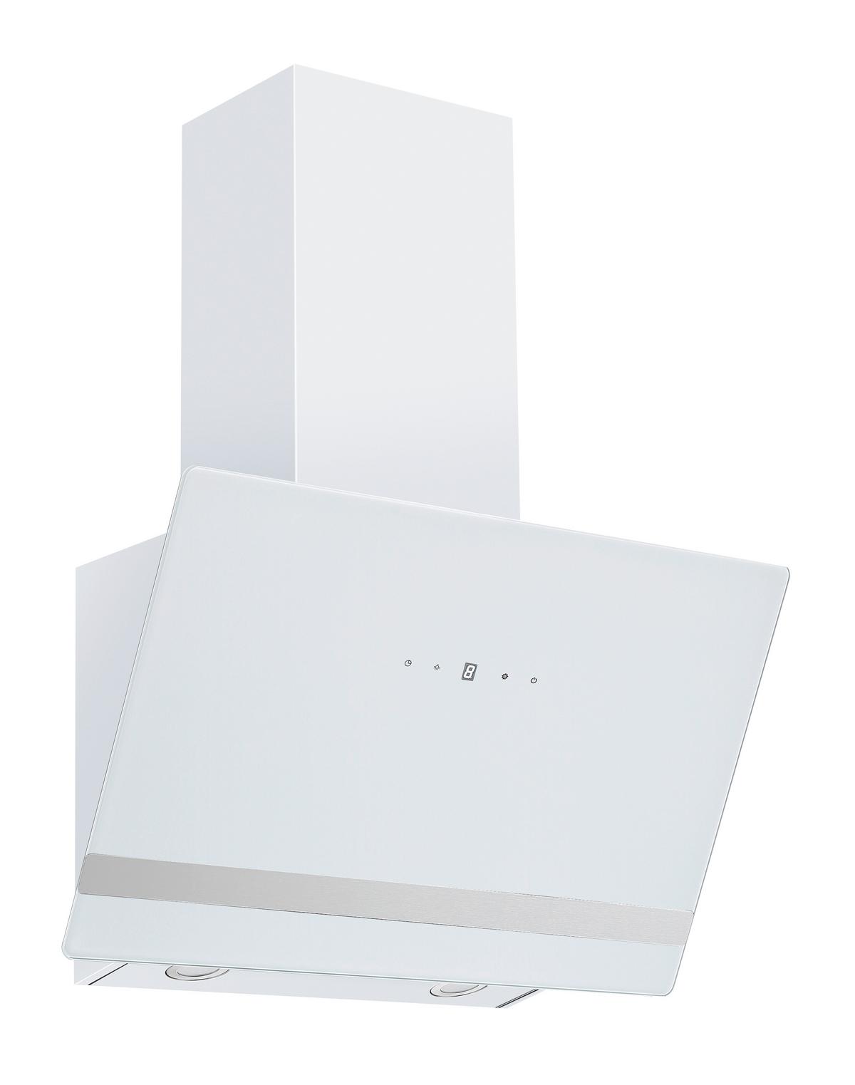 Dunstabzugshaube Weiß B: 60 Cm - Weiß, Basics, Glas/Metall (60/111.60/29.6cm) - PKM