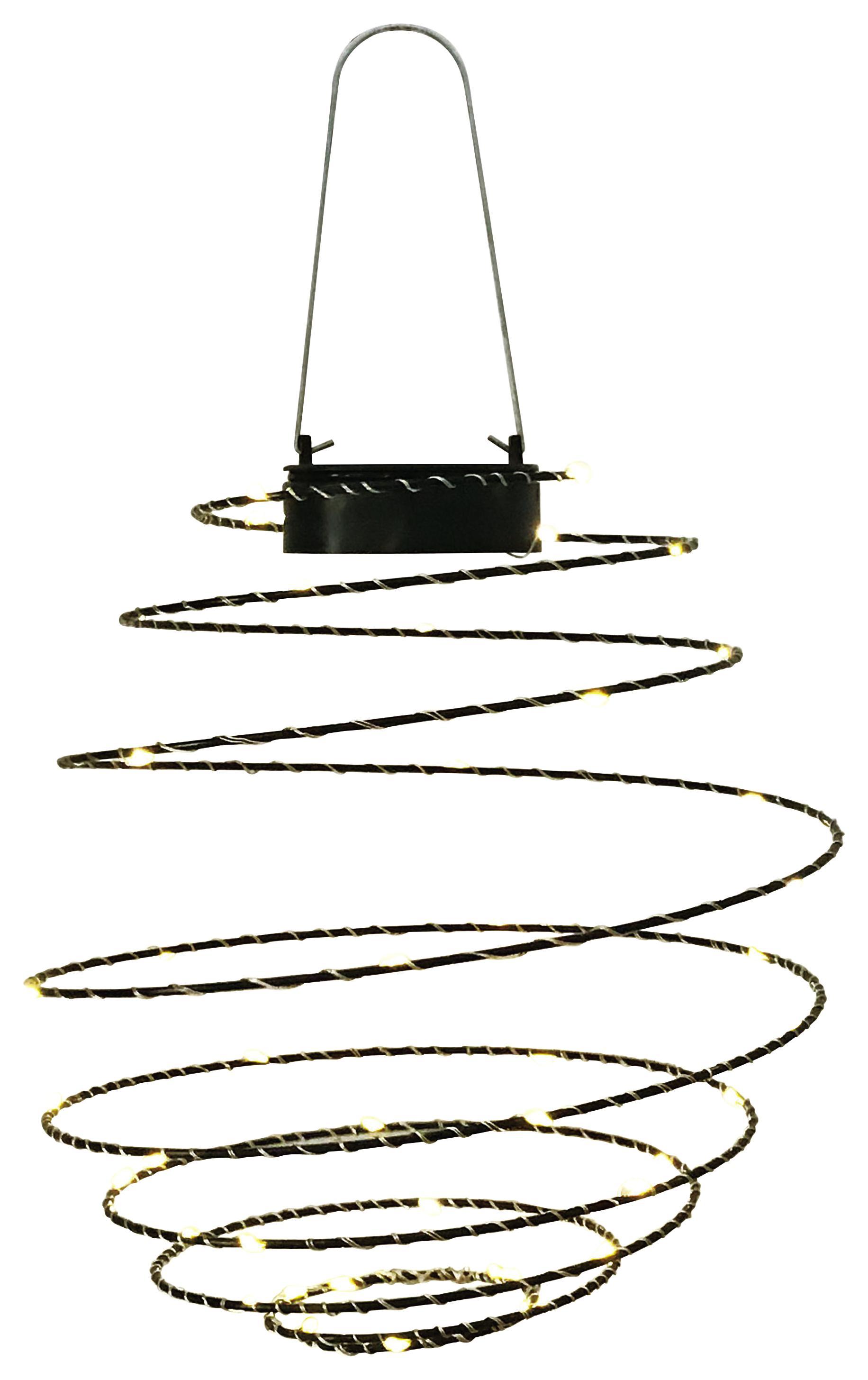 Solarleuchte Maren - Schwarz, KONVENTIONELL, Kunststoff/Metall (23/40cm) - Homezone