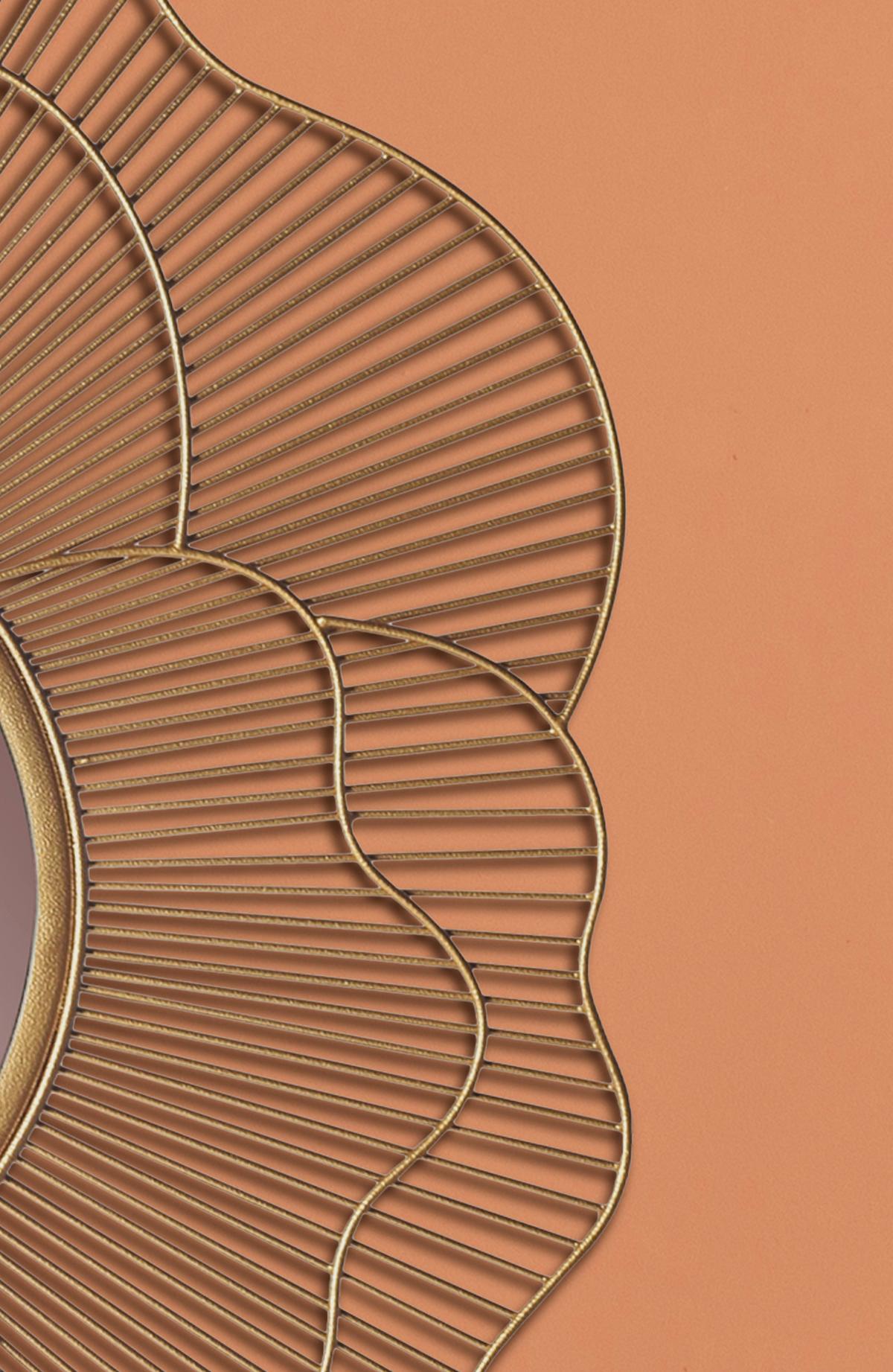 Wandspiegel Goldfarben B: 77 Cm - Goldfarben, Design, Glas/Metall (77/77/2,5cm) - MID.YOU