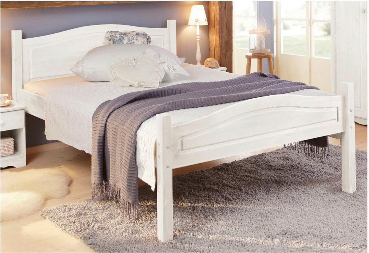 Bett Bolton Weiß 99x208cm - Weiß, Design, Holz (99/208cm) - MID.YOU