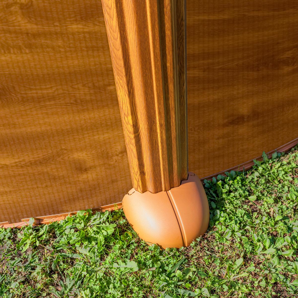 Pool-set Mauritius - Braun, KONVENTIONELL, Metall (550/132cm) - Gre