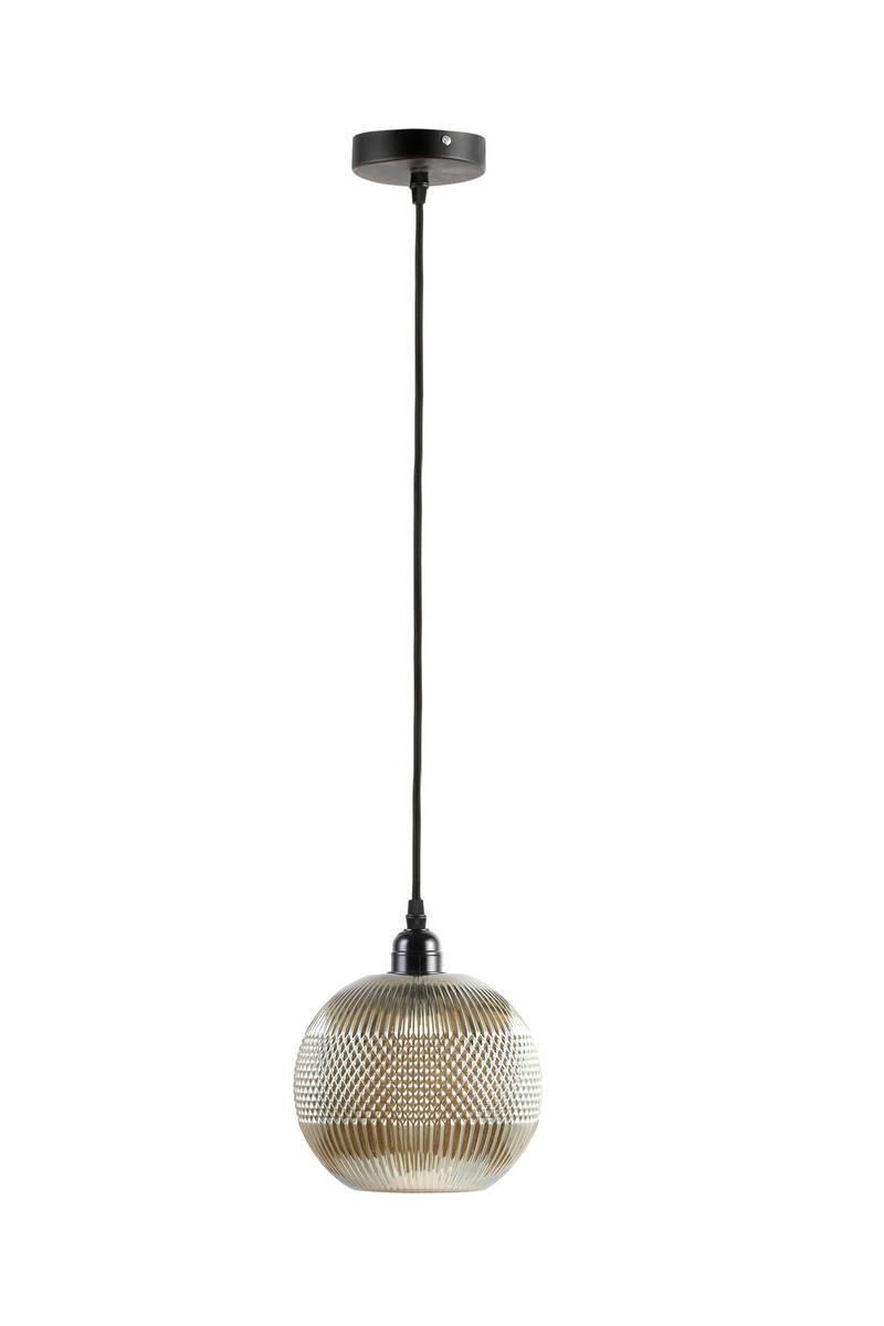 Hängeleuchte Proxima H: 21 cm 1-Flammig - Goldfarben/Braun, Trend, Glas (19/21/19cm) - Kayoom