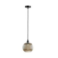 Hängeleuchte Proxima H: 21 cm 1-Flammig - Goldfarben/Braun, Trend, Glas (19/21/19cm) - Kayoom