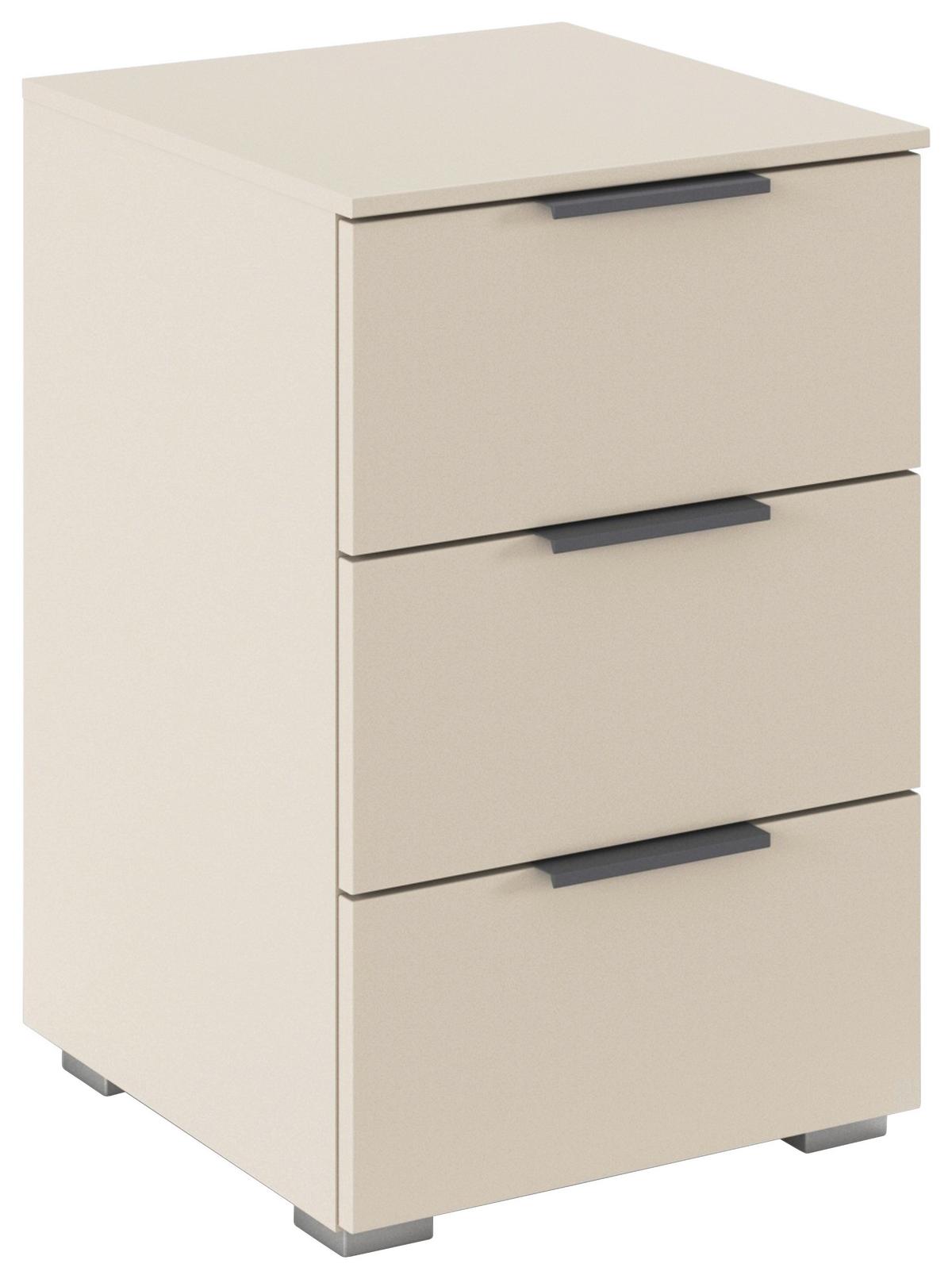 Nachtkästchen Alabama Super Champagnerfarben, B: 40cm - Champagner, Trend, Holzwerkstoff (40/61/42cm)