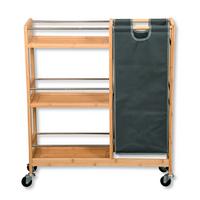 Servierwagen Bambus, Hellbraun, B: 68 cm - Hellbraun, Basics, Holz/Kunststoff (68/78/20cm) - Kesper