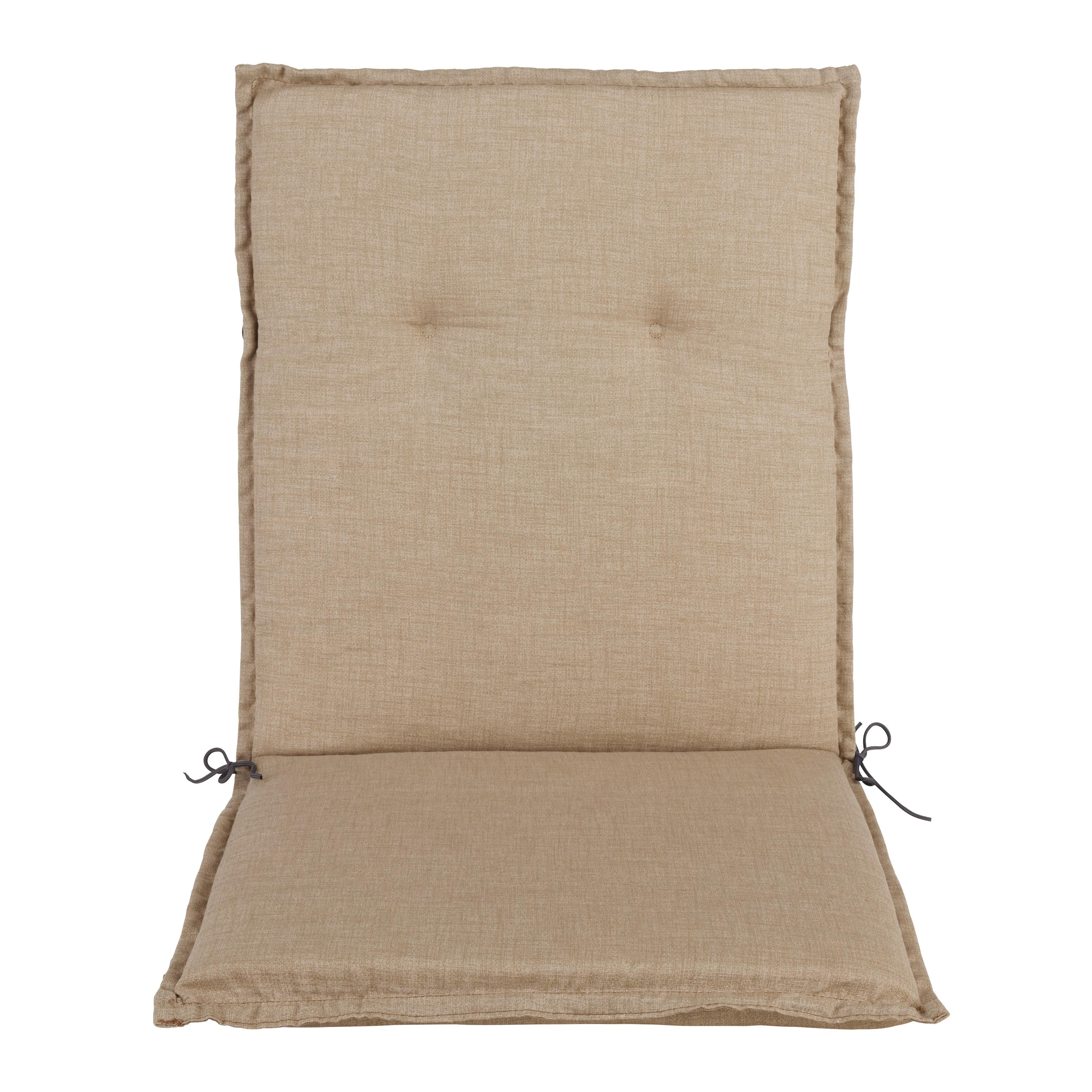 PODLOŽKA NA ŽIDLI GENF 1 - béžová, Basics, textil (100/48/5cm) - Mömax