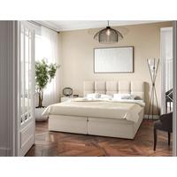 Boxbett Lorie Ii - Beige/Schwarz, MODERN, Holz/Holzwerkstoff (140/200cm) - MID.YOU
