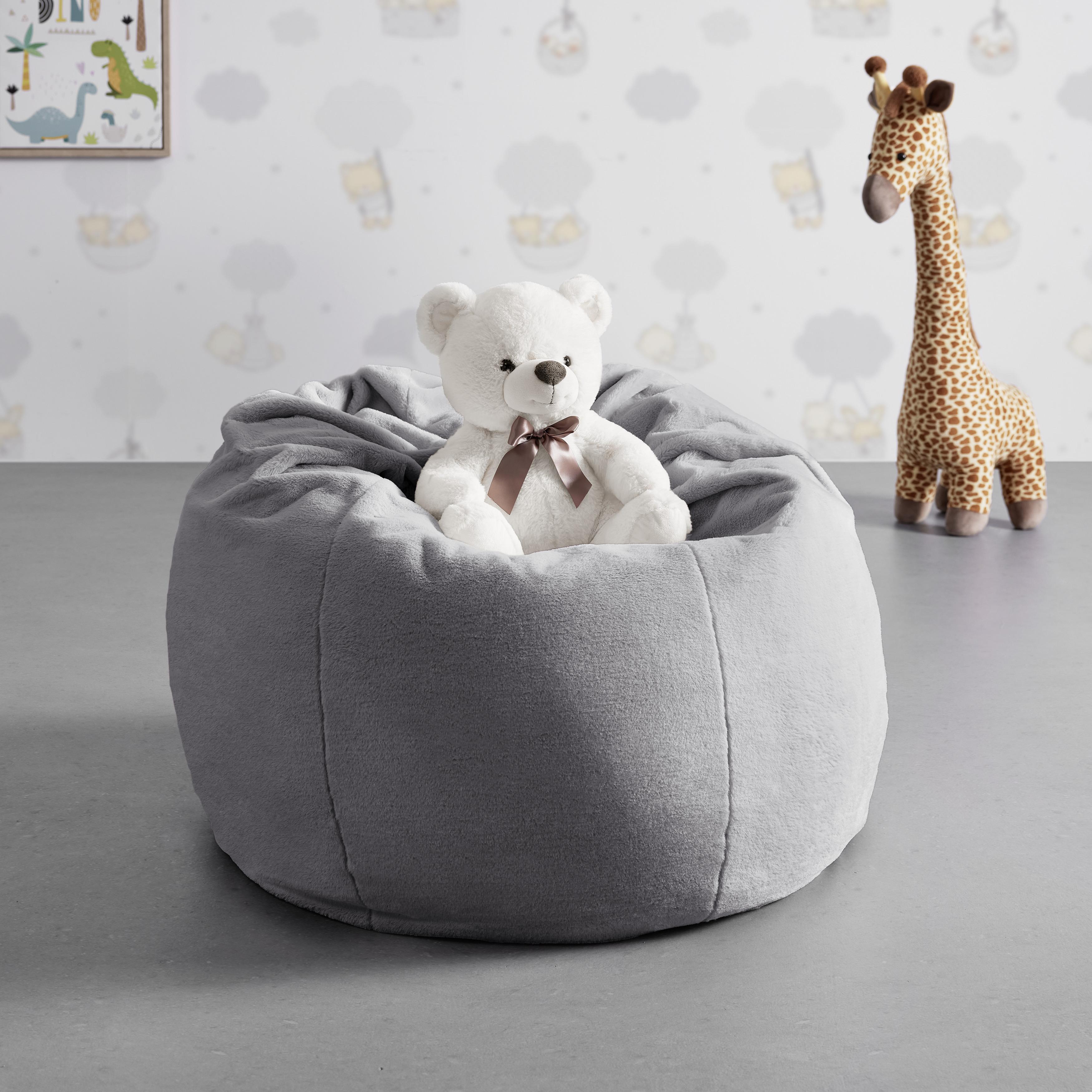 Sedací Vak Mario Sivá - sivá, Moderný, textil (64/114cm) - Bessagi Kids