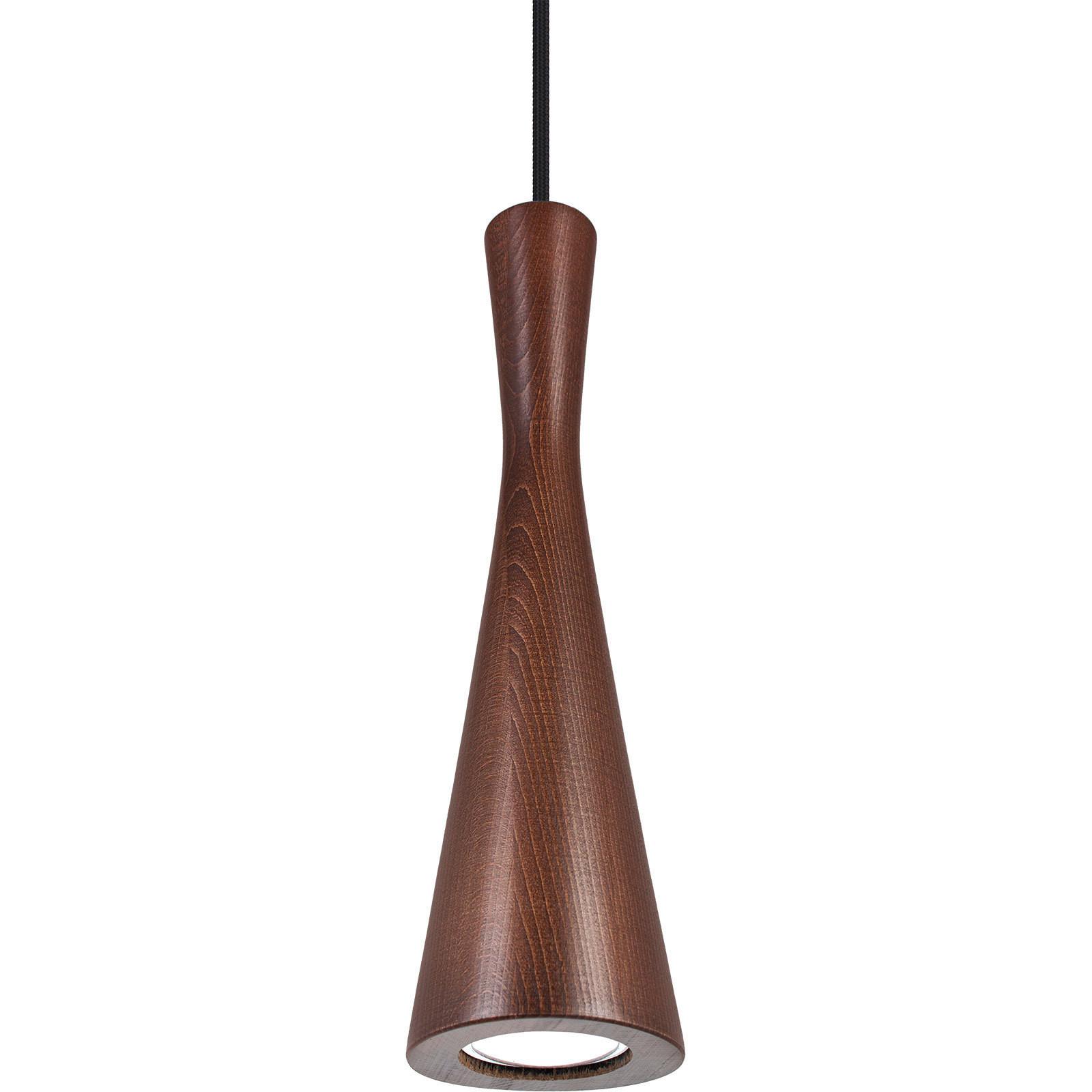 Hängeleuchte 8510131 Vegas - Nussbaumfarben/Schwarz, Design, Holz (10/90-140cm)