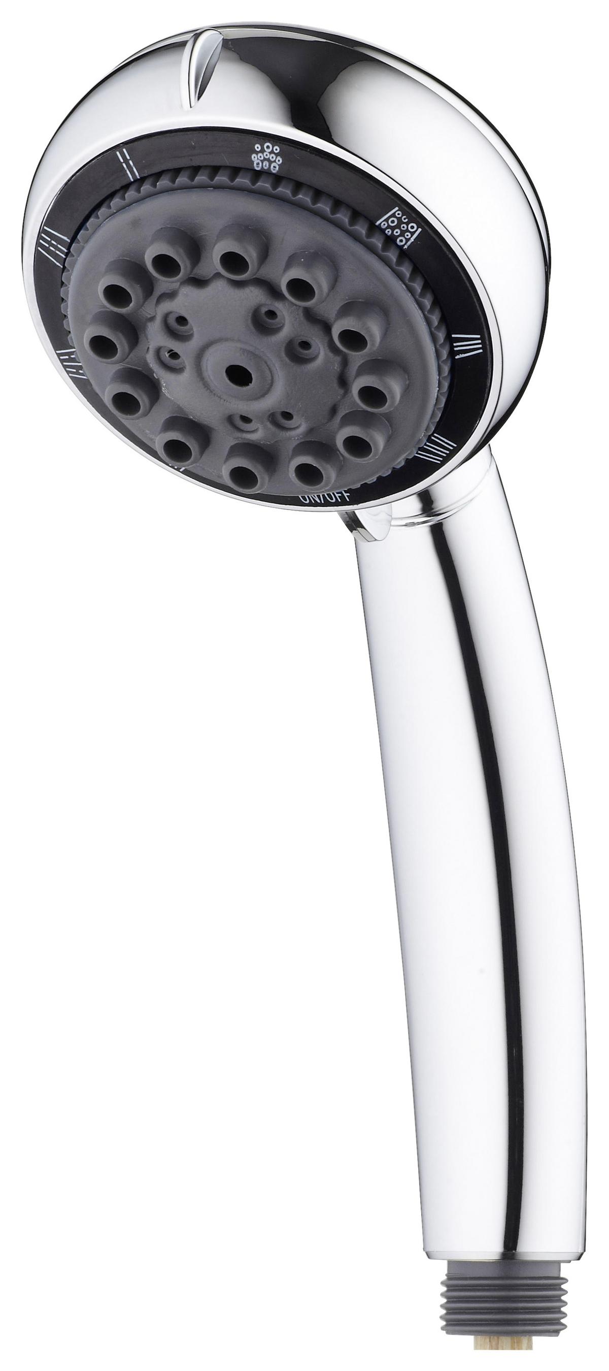 Handbrause Vital 8-Fach verstellbar - Chromfarben, KONVENTIONELL, Kunststoff