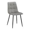 Jídelní židle RIA šedá - šedá/černá, Moderní, kov/dřevo (43,5/87/54cm) - Bessagi Home