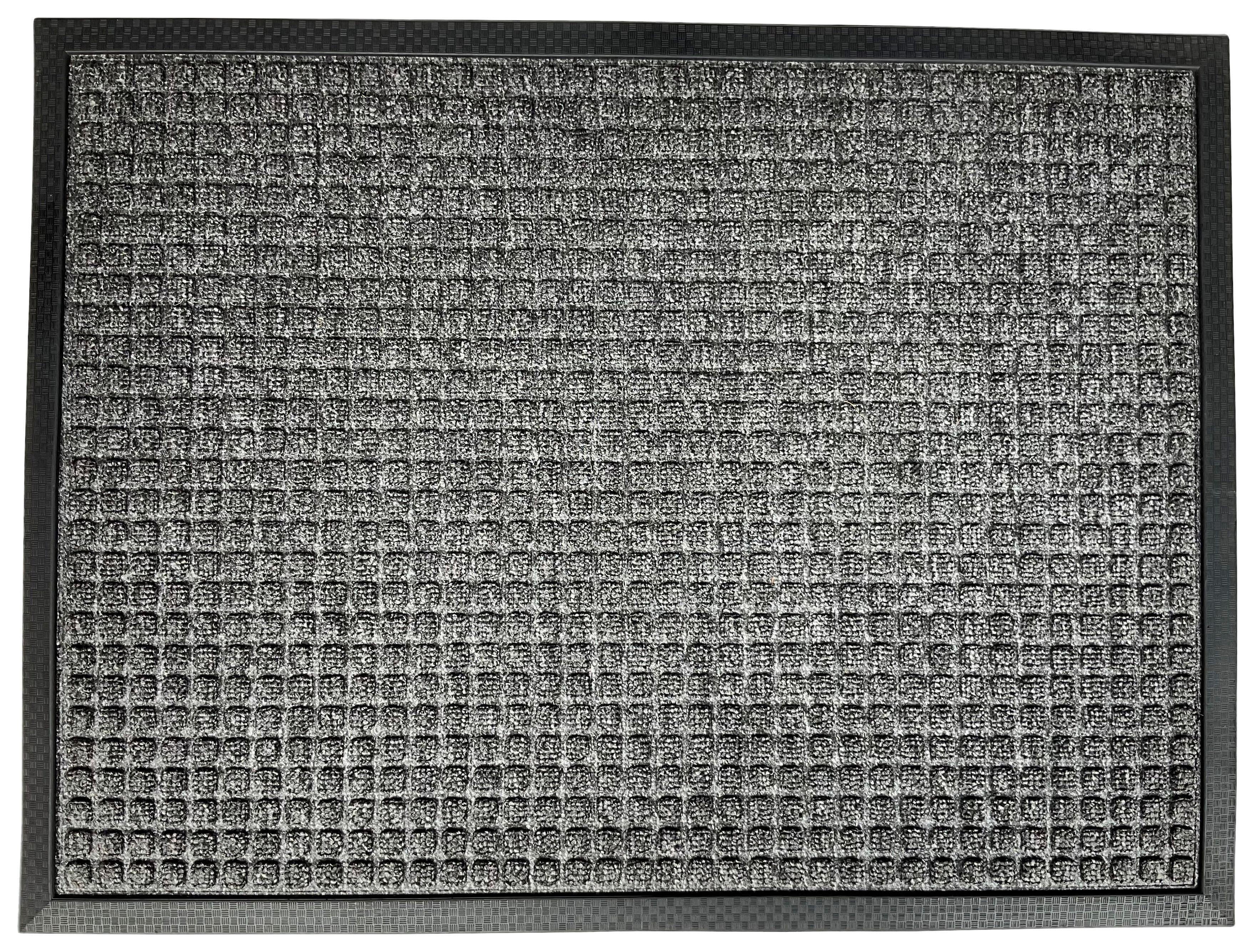 Fußmatte Josie 60x80 cm Gummi - Grau, MODERN, Naturmaterialien/Kunststoff (60/80cm) - Ondega