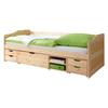 Stauraumbett Echtholz Massiv 90x200 Marlies, Kiefer Natur - Kieferfarben, MODERN, Holz (90/200cm) - MID.YOU