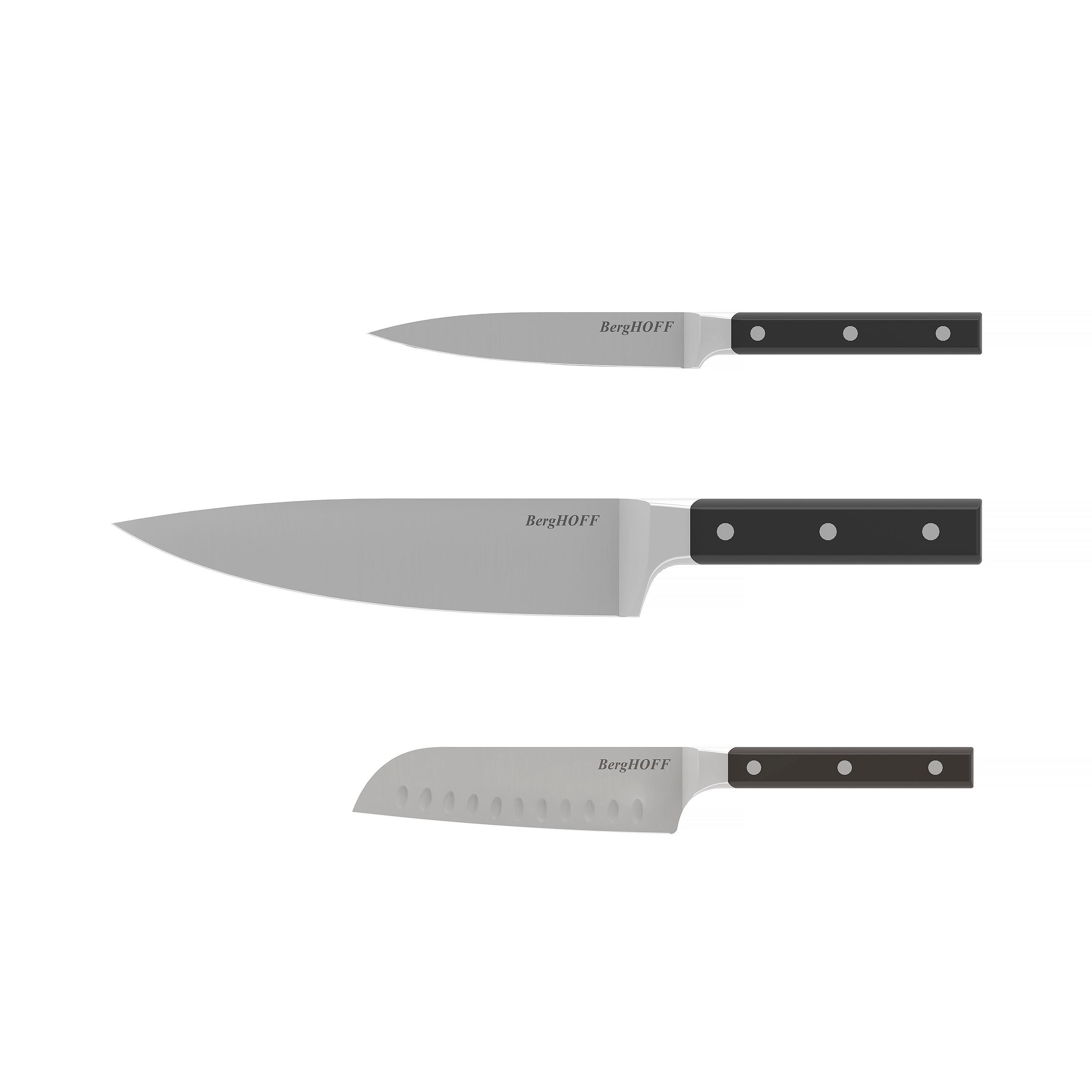 Meserset 3-Teilig Schwarz - Schwarz, Basics, Metall (39.70/13.5/3.7cm)