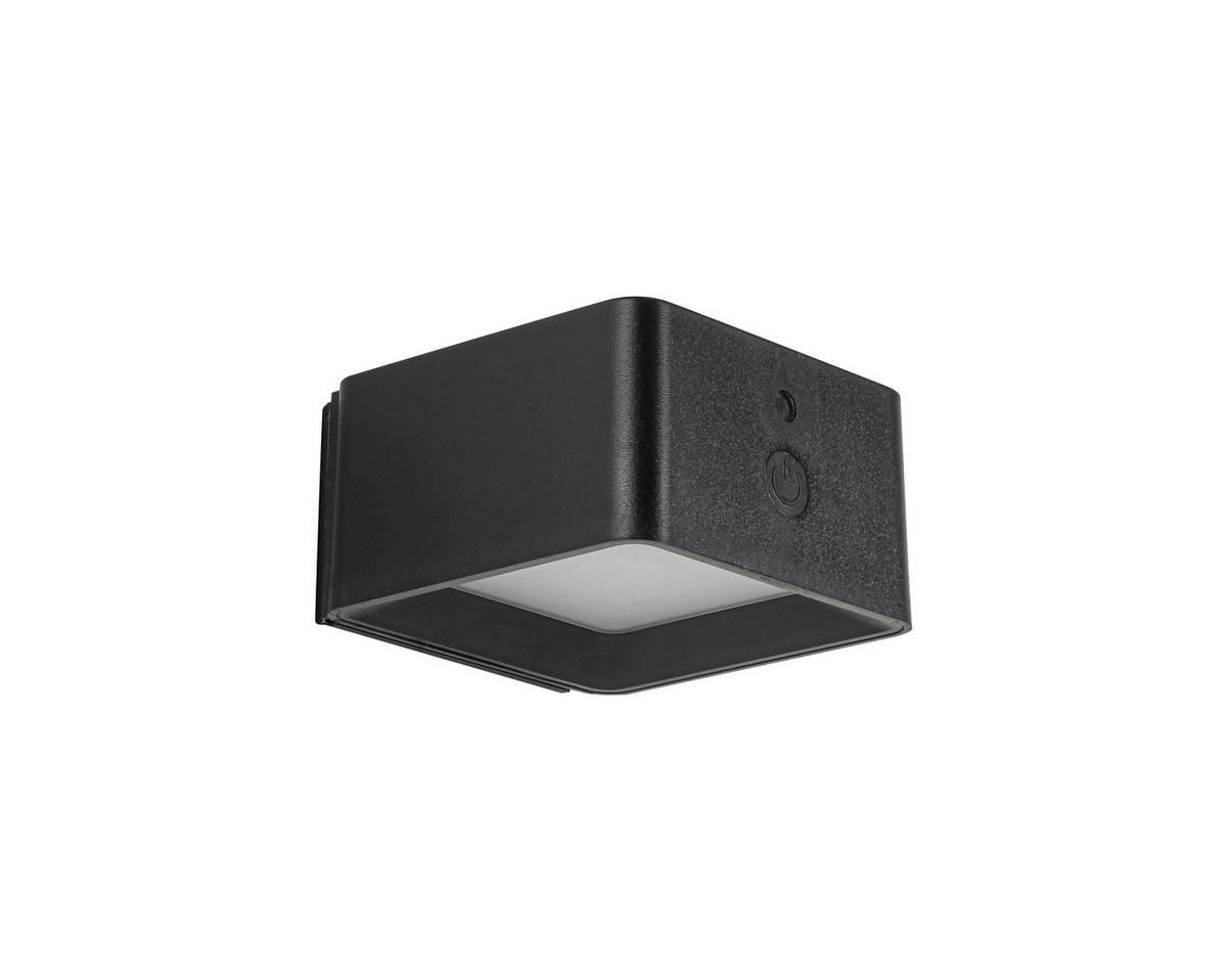 NÁSTĚNNÉ LED SVÍTIDLO QIOP - černá, Moderní, kov/plast (8,6/8/4,5cm) - Mömax