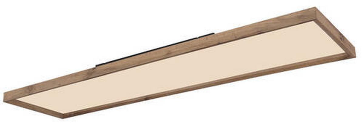 Led-deckenleuchte 41595d5 - Opal/Naturfarben, Natur, Holzwerkstoff/Kunststoff (120/30/8,5cm) - Globo