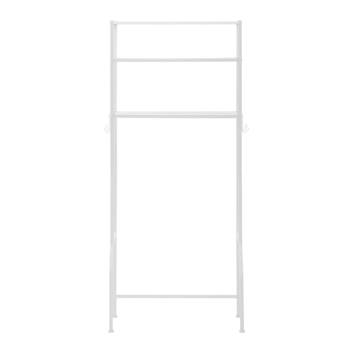 Regál SANDRO biely - biela, Modern, kov (68/160/28cm) - P & B