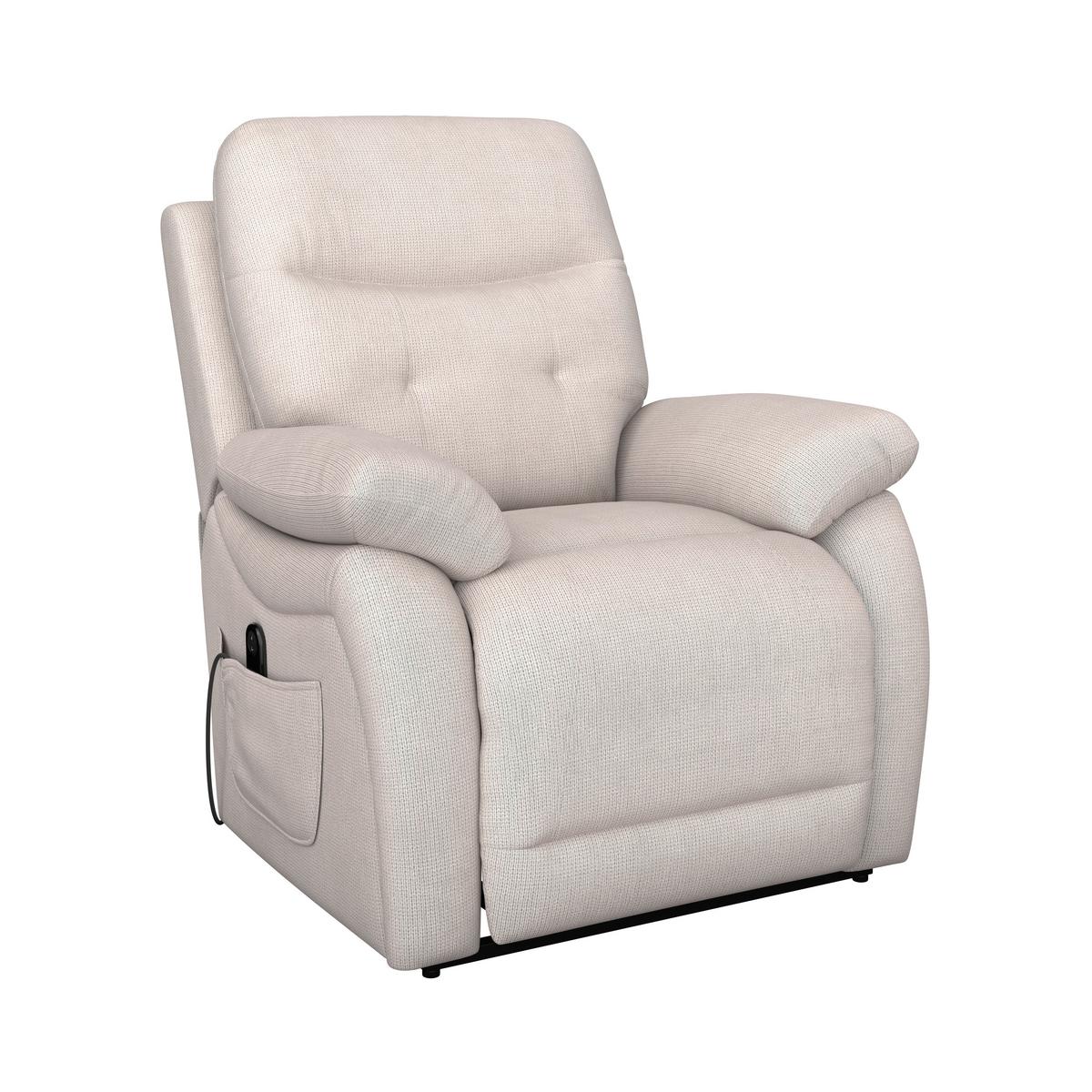 Relaxsessel Mario Webstoff beige, B: 89 cm - Beige/Schwarz, MODERN, Textil/Metall (89/107/94cm) - James Wood