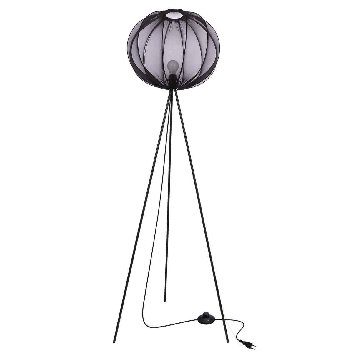 Stehleuchte 51-41944 Mellow - Schwarz, KONVENTIONELL, Kunststoff/Metall (52/52/161cm)