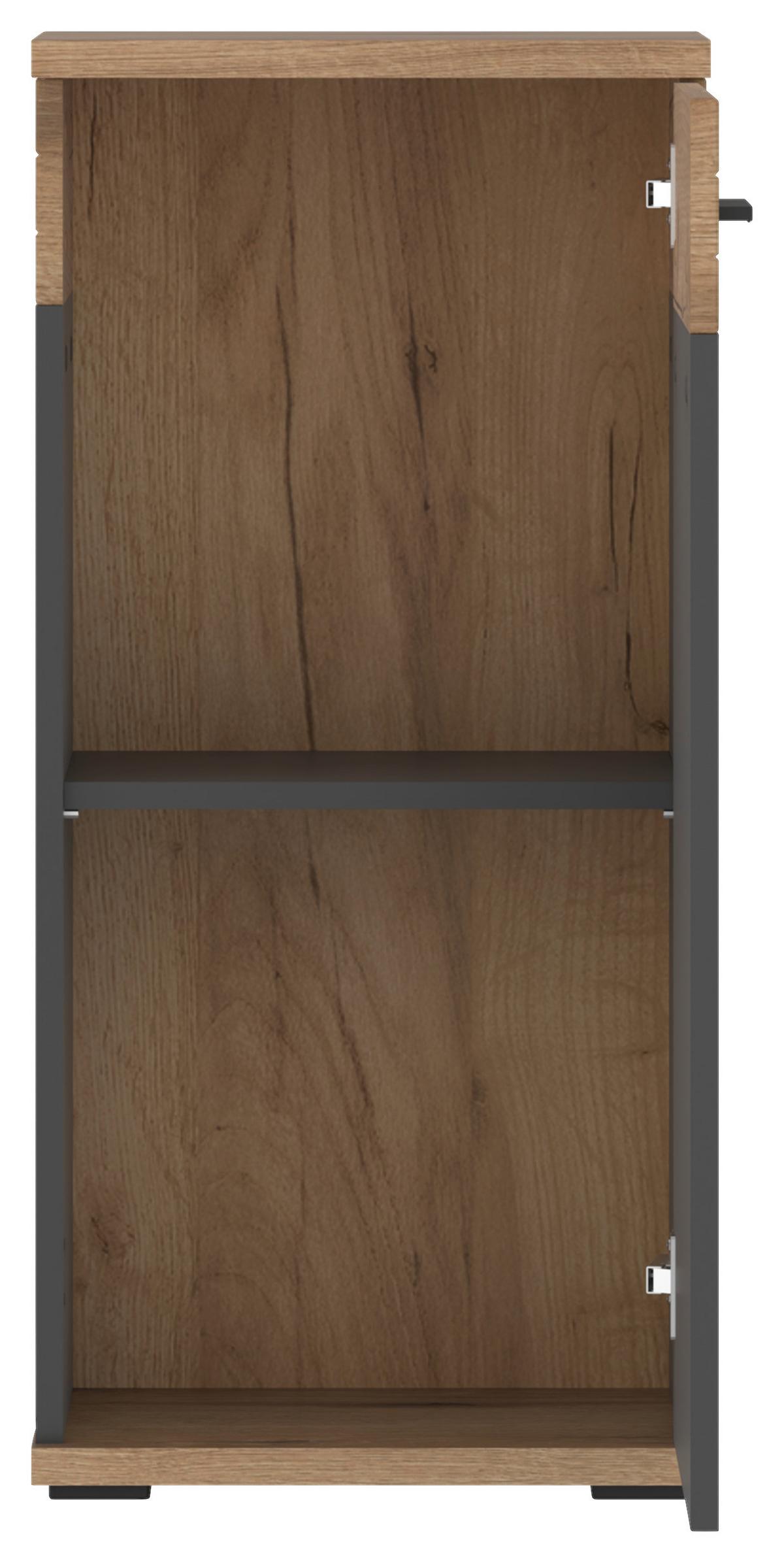 Badezimmer Unterschrank Cotia Cotls 4 Bxh 40x86 Cm - Eichefarben/Anthrazit, MODERN, Holzwerkstoff (40/86/30cm) - James Wood