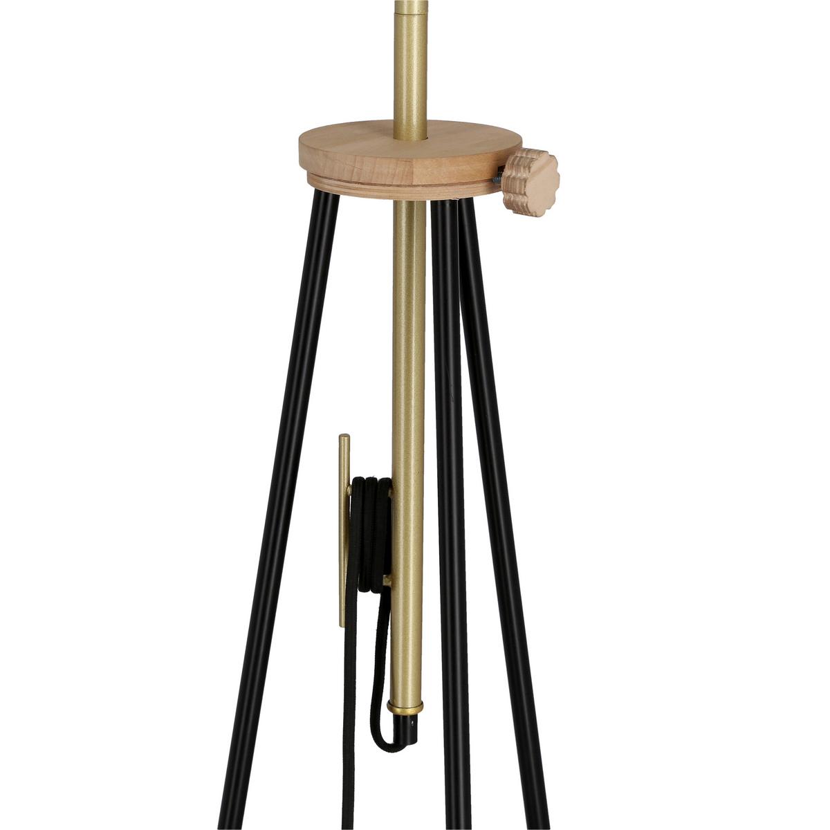 STEHLEUCHTE 51-22165 UVITA - Schwarz, KONVENTIONELL, Metall (35/35/194cm)