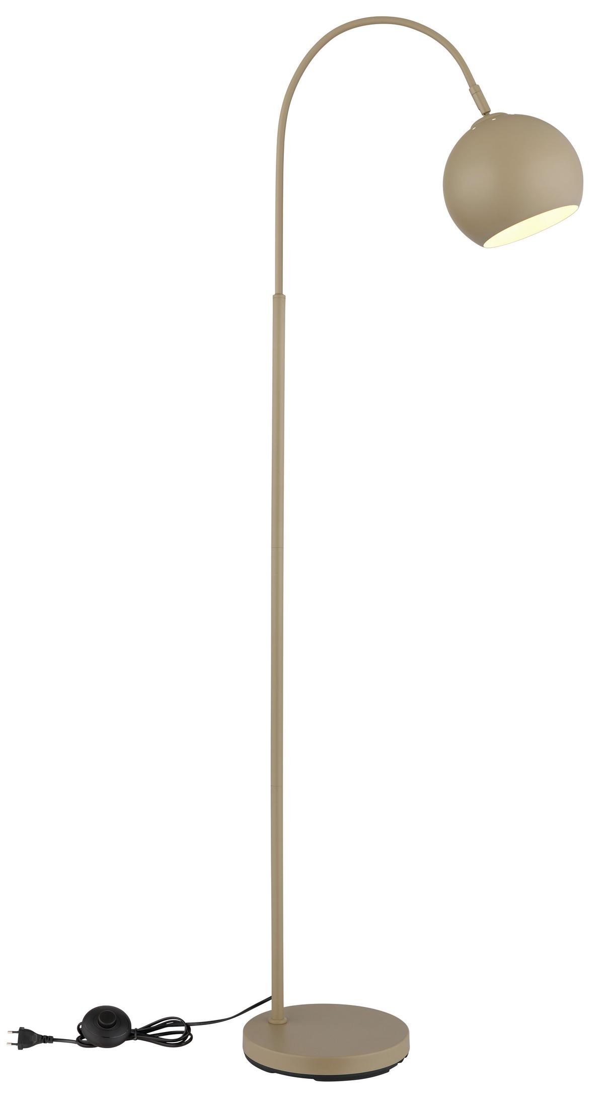 STEHLEUCHTE 24779S BENNO - Sandfarben/Schwarz, Basics, Kunststoff/Metall (46/25/150cm) - Globo