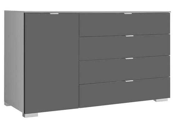 Kommode mit Soft-Close 120cm Includo Vulkan, Saphir - Alufarben, Natur, Holzwerkstoff (120/77/40cm) - MID.YOU Kommode mit Soft-Close 120cm Includo Vulkan, Saphir - Alufarben, Natur, Holzwerkstoff (120/77/40cm) - MID.YOU