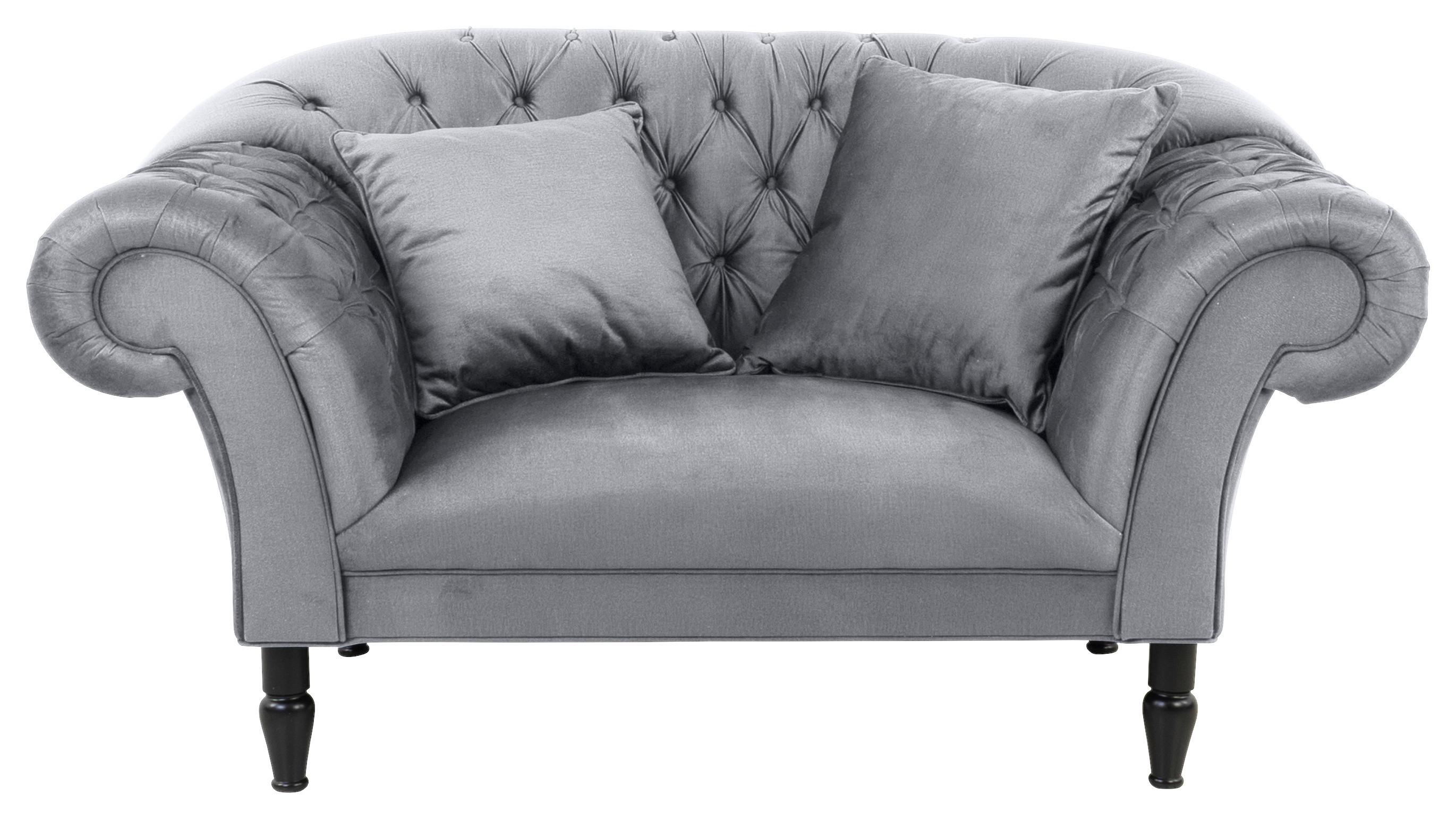 XXL-Sessel Cupido - Schwarz/Grau, Design, Textil (180/94/103cm) - MID.YOU