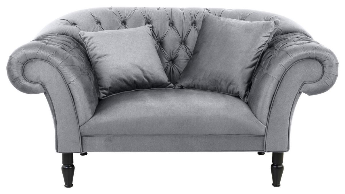 Xxl-sessel Cupido - Schwarz/Grau, Design, Textil (180/94/103cm) - MID.YOU