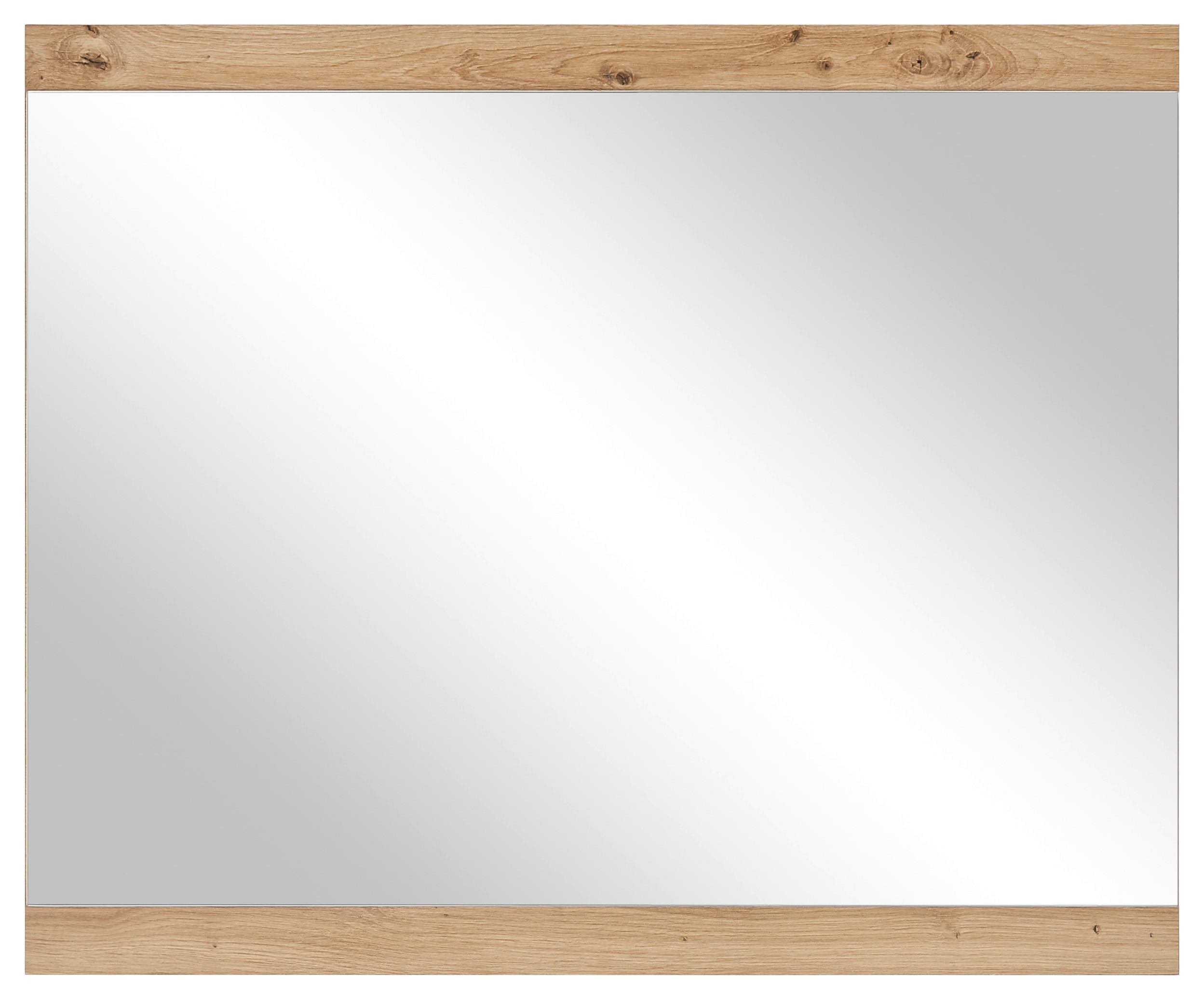 Wandspiegel Milan Rechteck 85x70 Cm Eiche Artisan Dekor - Eiche Artisan, Design, Glas/Holzwerkstoff (85/70/2cm) - MID.YOU