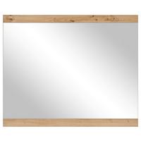 Wandspiegel Milan Rechteck 85x70 cm Eiche Artisan Dekor - Eiche Artisan, Design, Glas/Holzwerkstoff (85/70/2cm) - MID.YOU