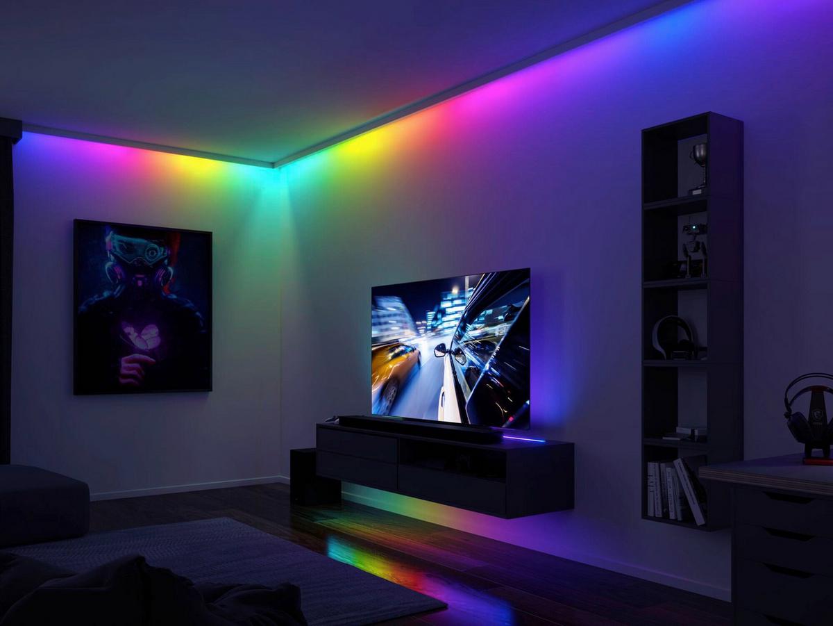 LED-Streifen Rgb L: 1,5 m - Schwarz, Basics, Metall (150,0/1,0/0,2cm) - Paulmann