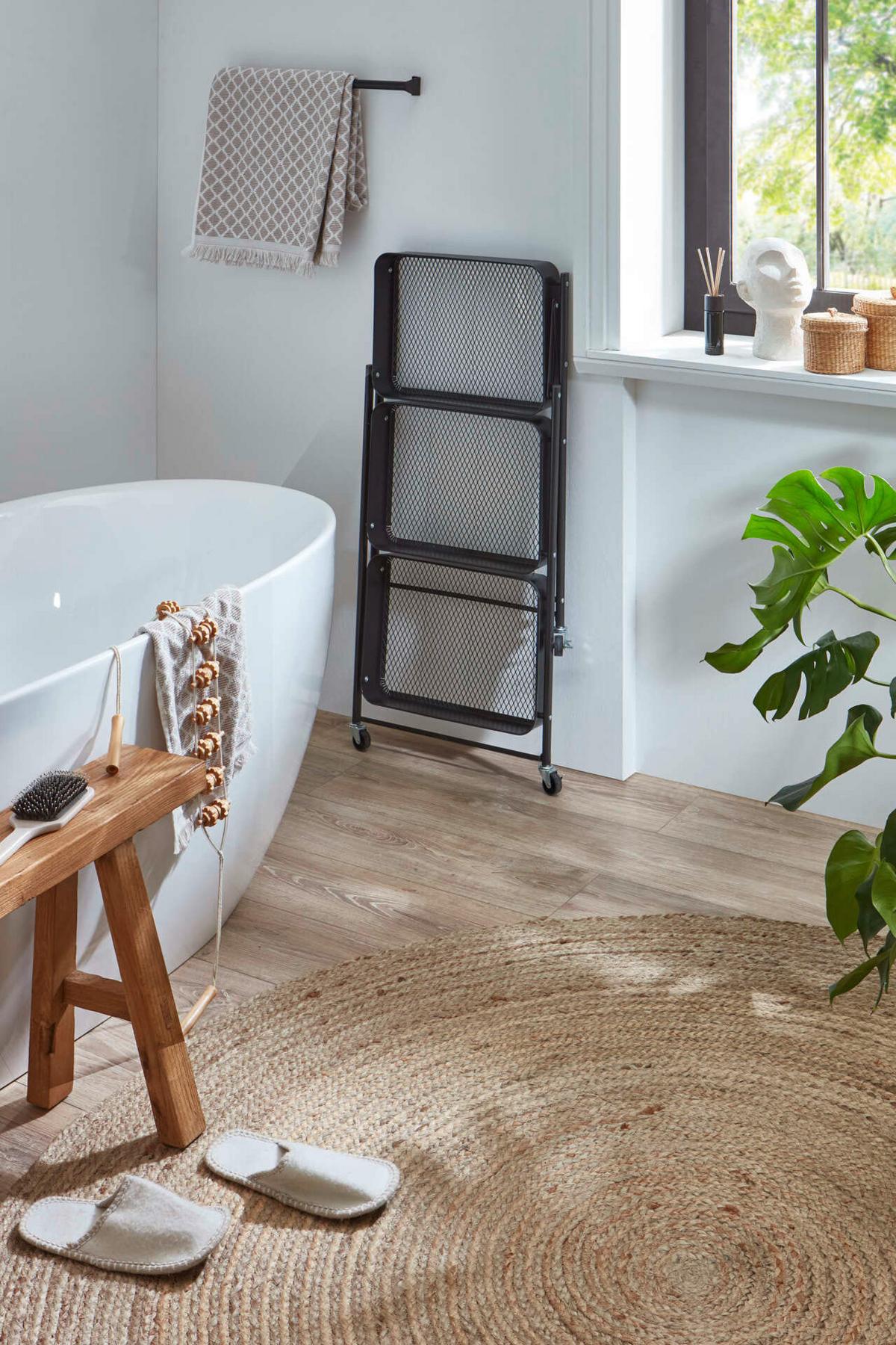 Einkaufstrolley Schwarz B: 44cm - Schwarz, Design, Metall (44/78/31cm) - MID.YOU