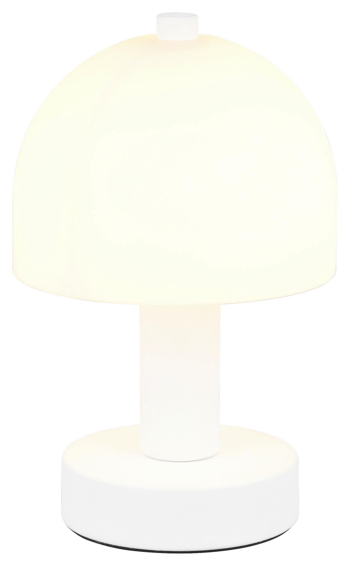 Tischleuchte Mio - Weiß, Basics, Glas/Metall (9/19cm) - James Wood
