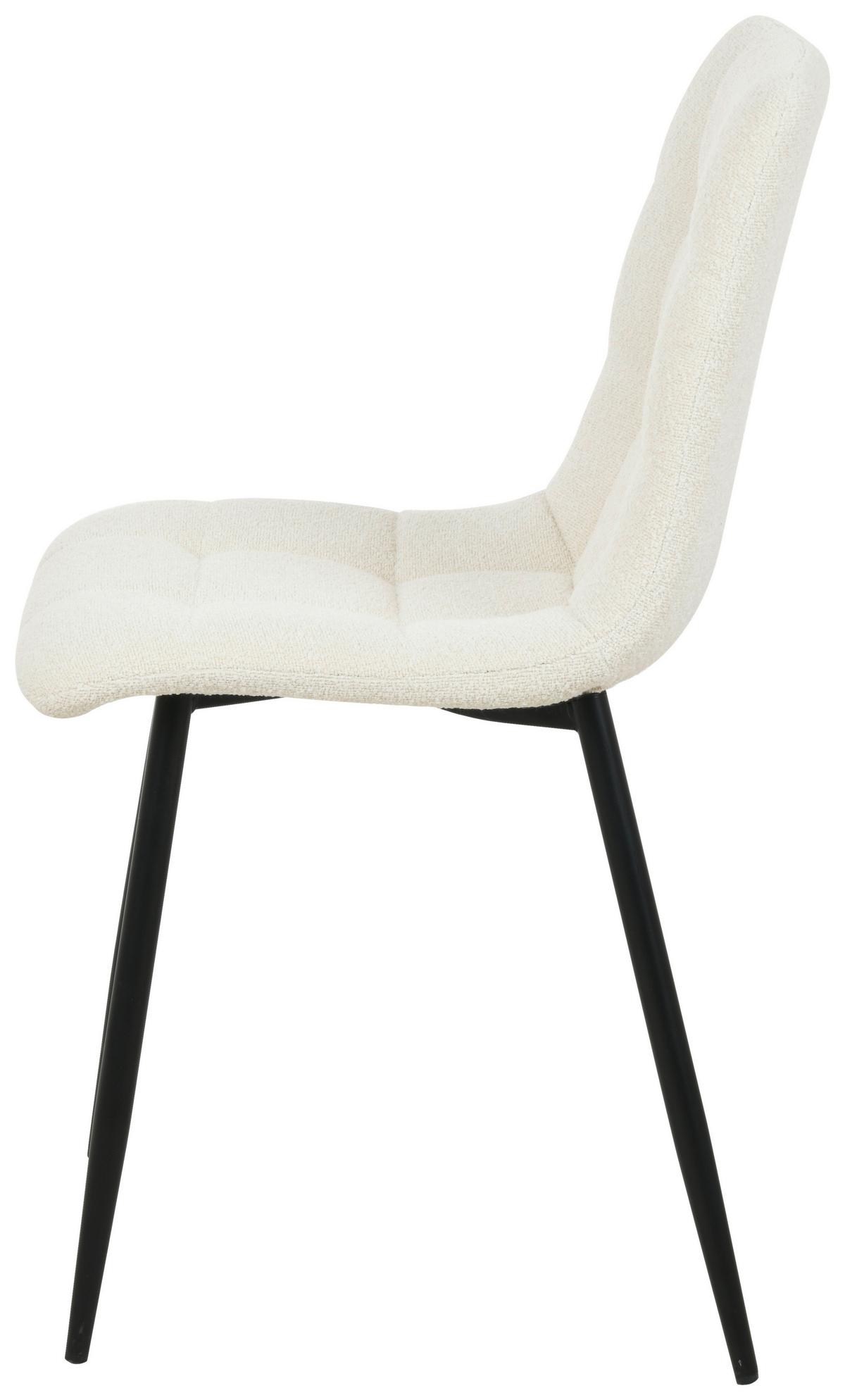 Stuhl Tarent - Schwarz/Weiß, MODERN, Holz/Textil (45/88/55cm) - MID.YOU