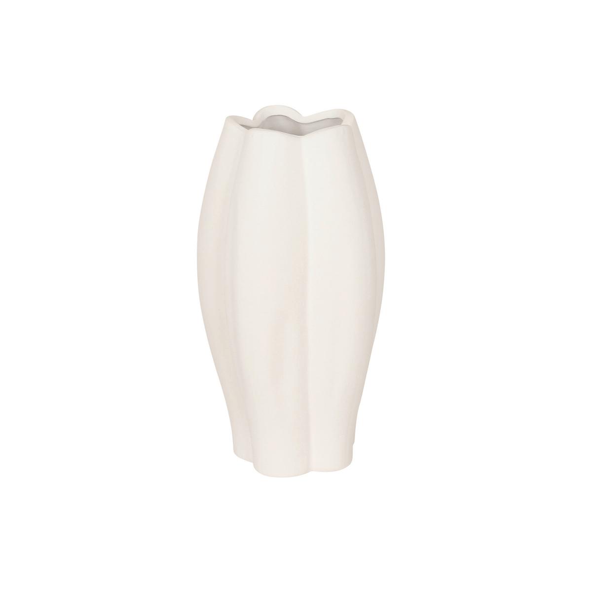 Dekovase Maria - Weiß, KONVENTIONELL, Keramik (15/27,5cm) - Luca Bessoni