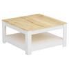 KONFERENČNÝ STOLÍK ATHENA - biela/farba duba, Design, kompozitné drevo (89/89/45cm) - Livetastic