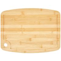 Schneidebrett Aus Bambus Davis L L/B: ca. 40/30 cm - Naturfarben, KONVENTIONELL, Holz (40/30/1,5cm) - Luca Bessoni