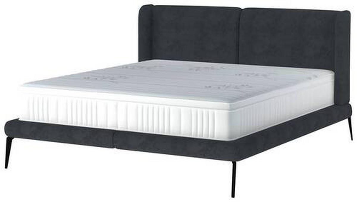 Polsterbett Tessina Sorisso - Schwarz, MODERN, Textil (180/200cm) - Livetastic