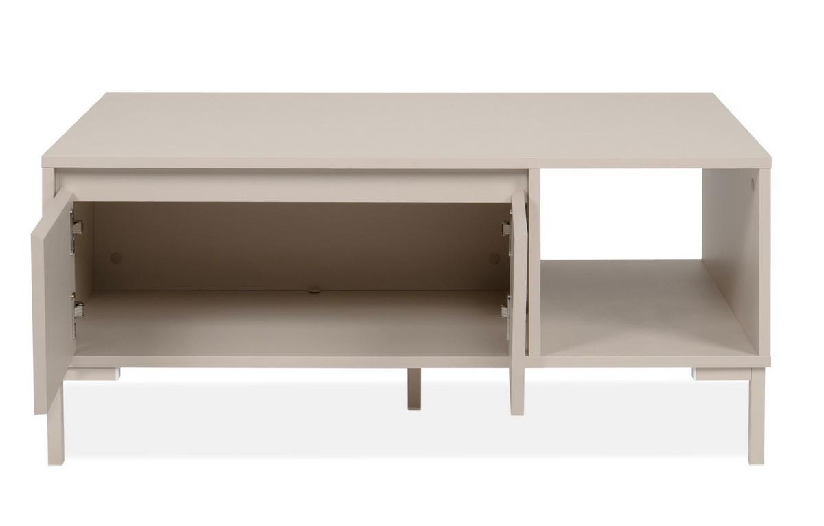 Couchtisch Korsika Kaschmir L: 100cm - Kaschmir, Design, Holzwerkstoff/Metall (100/60/43cm) - MID.YOU