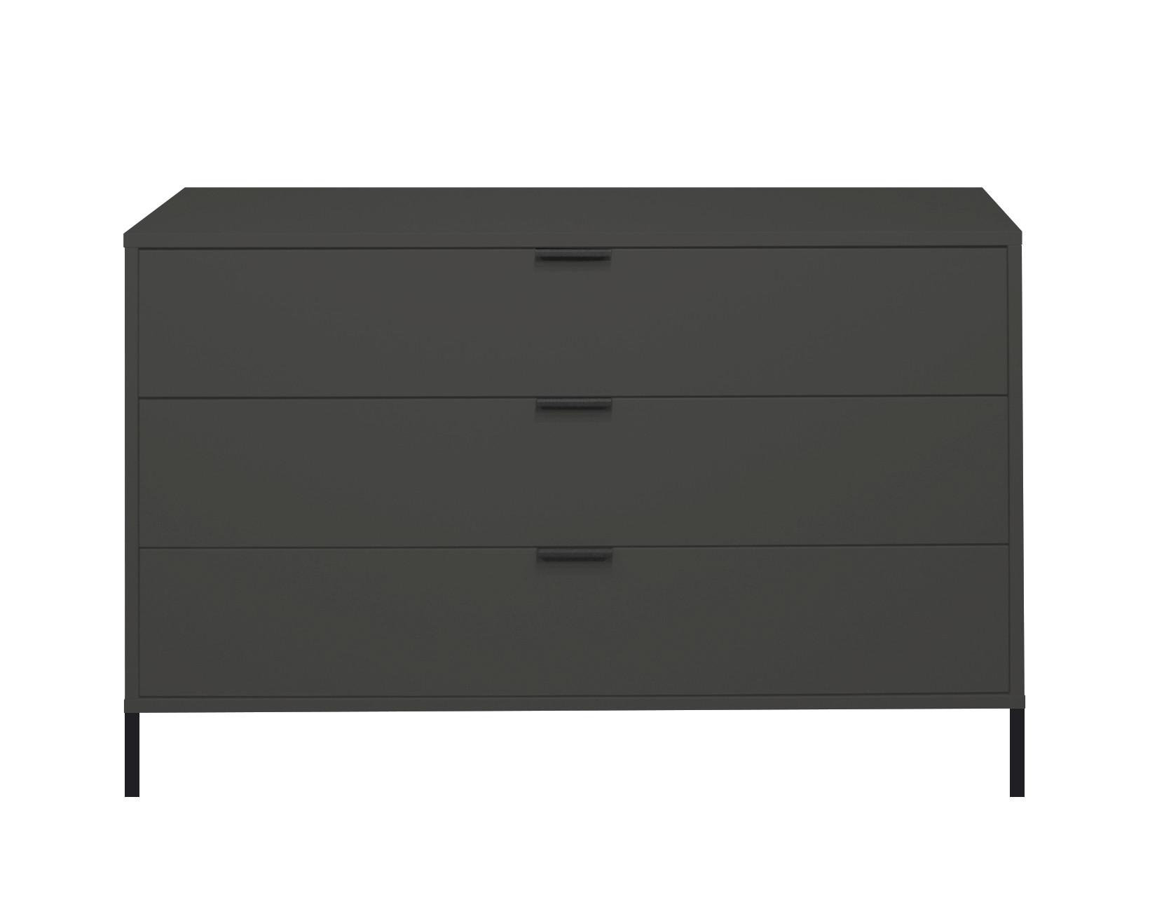 Komoda Bounty - antracitová, Moderný (119/67/45cm) - Premium Living