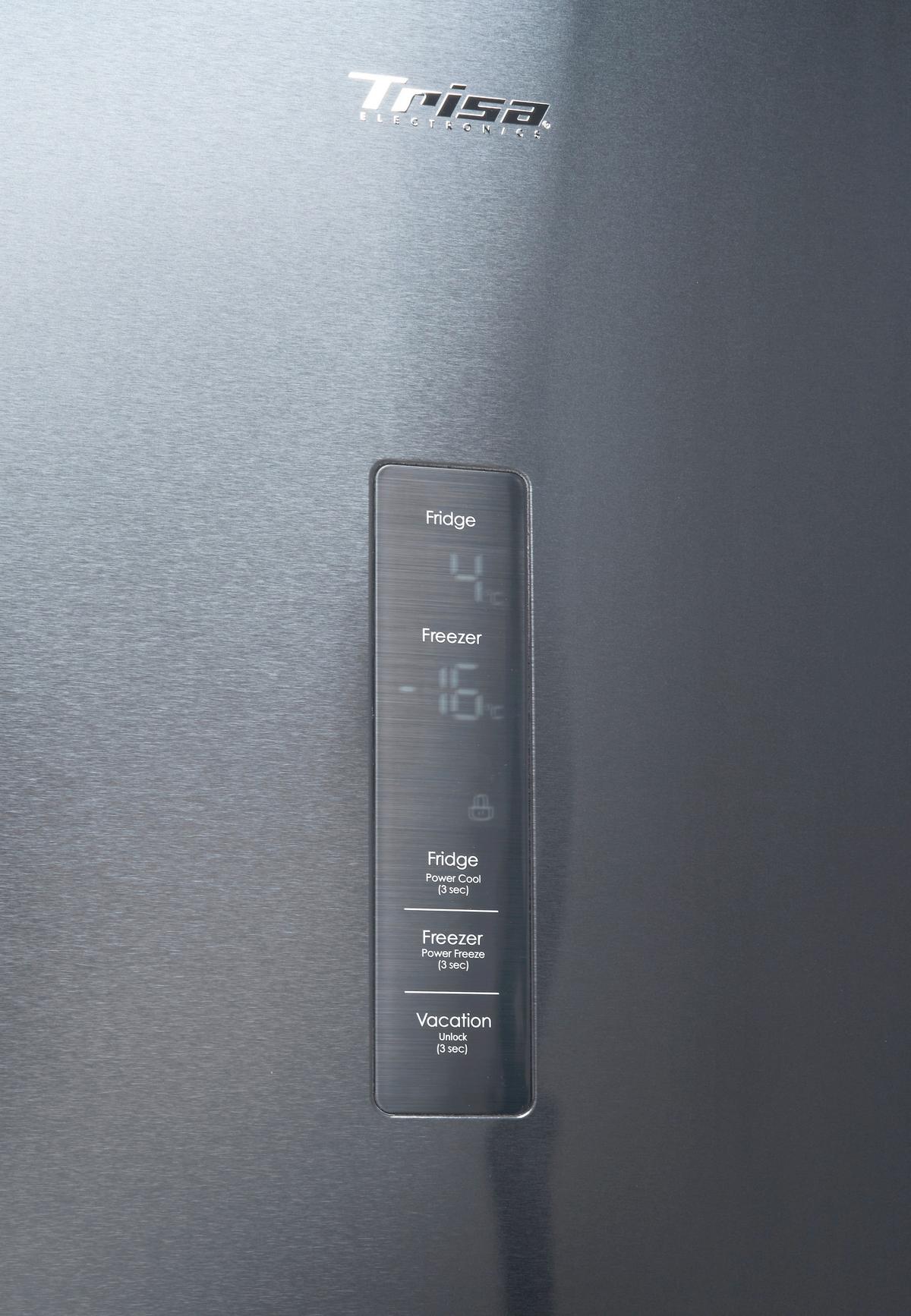 Kühl-Gefrier-Kombination Edelstahlfarben 378+116 L - Edelstahlfarben, KONVENTIONELL, Metall (66/59,5/201,8cm) - Trisa Electronics