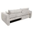 Schlafsofa Bali - Creme/Schwarz, MODERN, Holz/Textil (245/74-90/104cm) - Luca Bessoni